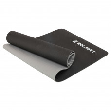 Коврик для йоги и фитнеса TPE двухслойный 8мм Record FI-7676 (TPE, размер 183x61x0,8см, цвета в ассортименте)