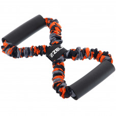 Еспандер трубчастий з ручками в захисному рукаві Вісімка Zelart FI-7832-35 35LB навантаження-16 кг червоний