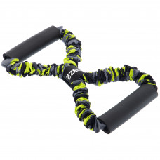 Эспандер трубчатый с ручками в защитном рукаве Восьмерка Zelart FI-7832-45 45LB (латекс, нейлон, нагрузка 20,5кг цвета в ассортименте)