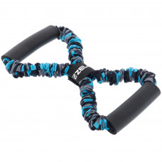 Еспандер трубчатий з ручками в захисному рукаві Вісімка Zelart FI-7832-55 55LB нагрузка-25кг синій
