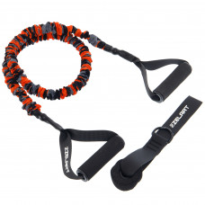 Еспандер трубчастий із ручками в захисному рукаві Zelart FI-7834-35 35LB навантаження-16кг кольори в асортименті