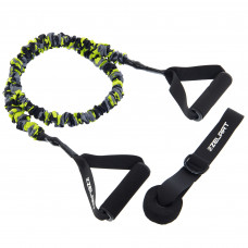 Еспандер трубчастий з ручками в захисному рукаві Zelart FI-7834-45 45LB навантаження-20,5 кг кольори в асортименті