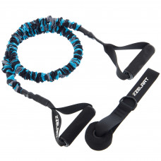 Еспандер трубчастий із ручками в захисному рукаві Zelart FI-7834-55 55LB навантаження-25кг кольори в асортименті