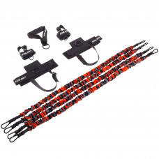 Тренировочная система для отработки ударов тренажер "Бой с тенью" Zelart FI-7840-35 (латекс, 4x35LB, нейлон)