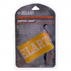 Резинка для вправ стрічка опору LOOP BANDS Zelart FI-8228-1 XXS жовтий