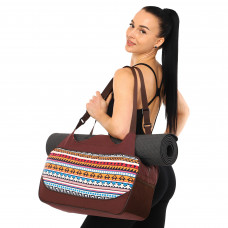 Сумка для йоги KINDFOLK Yoga bag SP-Sport FI-8366-1 помаранчевий-блакитний