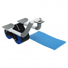 Тренажер роликовий для преса зі зворотним механізмом та упором на лікті SP-Sport AB ROLLER FI-9375 чорний-синій