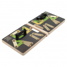 Доска для отжиманий с упорами 14в1 Zelart FI-9667 (дерево, р-р 95x39х4см)