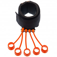 Еспандер-тренажер для пальців та кисті HARDNESS FI-9671-75LB 1шт навантаження 34кг чорний