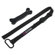 Стропа тренировочная с резиновой петлей для подтягивания TRAINING STRAP EZOUS G-01 (PL, регулир. длина, р-р l-90см, l-40см, вес 318гр)