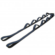 Стрічка стропа з петлями для розтяжки Stretch Strap Jianpeile JPL-3092 12 петель чорний-синій