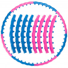 Обруч для похудения массажный разборной Хула Хуп Hula Hoop DYNAMIC JIESEN HOOP JS-6011 (пластик, 1кг, 8 секций с магнитами, d-97см)