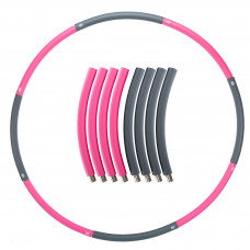 Обруч для похудения разборной Хула Хуп Hula Hoop SP-Planeta JS-6023 (пластик, неопрен, 8 секций, d-91см)