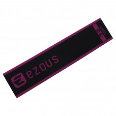 Гумка тканинна для вправ стрічка опору LOOP BANDS KNITTING HIP BAND EZOUS K-03-H чорний-фіолетовий