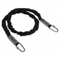 Еспандер трубчастий з карабіном у захисному рукаві RESISTANCE TUBE WITH COVER EZOUS K-05-M навантаження середнє чорний