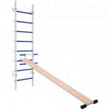 Шведская стенка с доской-профилактором Тонус 4 SP-Planeta L-2403 (СТ Тонус 4) (металл, пластик, 2,38х0,66 м)уп. в 3 ящ