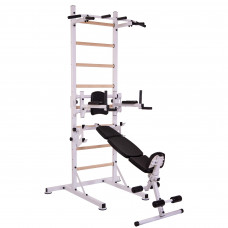 Шведская стенка передвижная с опорой на полу Универсал Wood PRO SP-Planeta L-2410 (металл, дерево, 2,5х0,7 м)уп в 3 ящ