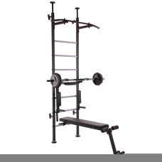 Шведская стенка с турником, брусьями и скамьей для пресса Energy SP-Planeta L-4016 (СТЭ) (металл, 2,3х0,66 м)