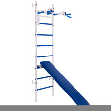 Шведская стенка с турником и скамьей для пресса Тонус 2 (СТ Тонус 2) SP-Planeta L-6787 (металл, 2,38х0,66 м)