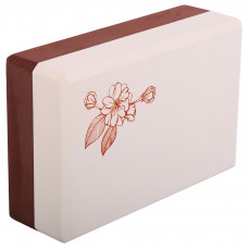 Блок для йоги двухцветный BLOOM YOGA BRICK LB7041 (EVA, р-р 23x7.5x15см, цвета в ассортименте)