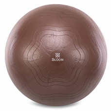 Фитбол мяч для фитнеса сатин ø65см BLOOM LB7051-65 Anti-Burst (PVC, цвета в ассортименте, ABS технология)