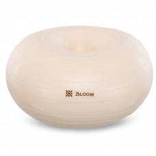 Фітбол м'яч для балансу Пончик сатин BLOOM LB7053 ø45см кольори в асортименті