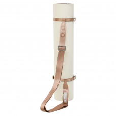 Ремень-стяжка для переноски коврика BLOOM YOGA MAT STRAP LB7084 (полиэстер, размер 150х3,8х1см, коричневый)