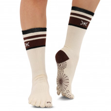 Гольфы для йоги и пилатеса с закрытыми пальцами нескользящие BLOOM YOGA SOCKS LB7150 (хлопок, р-р 36-41, цвета в ассортименте)