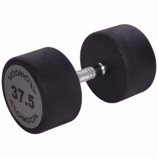 Гантель цельная профессиональная с полиуретановым покрытием 1штука TECHNOGYM LN-1254-37_5 (1х37,5кг) (полиуретановое покрытие, вес 37,5кг)