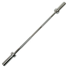 Гриф для штанги сталевий хромований Олімпійський прямий LiveUp LP8054 довжина 1,2м ø50мм