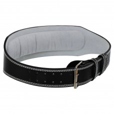 Пояс атлетичний шкіряний LiveUp LP8067 спинка-15см, розмір-M-L чорний