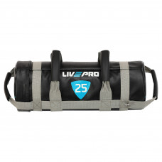 Мішок обтяжувач для функціонального тренінгу Power Bag LiveUp LP8120-25 25кг чорний-сірий