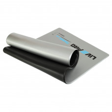 Килимок для фітнесу та спорту з люверсами для зберігання LiveUp LP8220 120x60x0,7см сірий