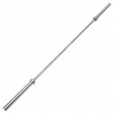 Гриф для сталевої штанги Олімпійський професійний прямий з підшипником LiveUp LP8315 довжина 2,2м ø50мм