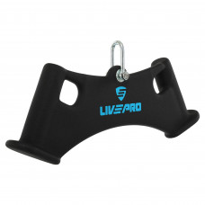 Рукоятка для тяги вниз з широким хватом Wide Triceps grip нековзне покриття LiveUp LP8324 чорний