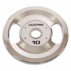 Блини диски сталеві 2 Handle металева втулка LiveUp LP8338-10 ø51мм 10кг сірий