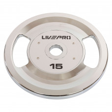 Блины диски стальные 2 Handle внутренний ø51мм LiveUp LP8338-15 15кг (сталь, серый)