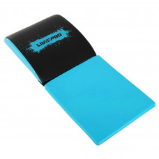 Мат для преса подушка під поясницю подвійний Абмат LiveUp LP8348 розмір 38х30х7, 5см, 37х30х2, 5см чорний-синій