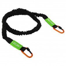 Еспандер трубчастий із карабіном у захисному рукаві RESISTANCE TUBE LiveUp LP8401-M ​​навантаження середнє