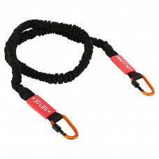 Еспандер трубчастий із карабіном у захисному рукаві RESISTANCE TUBE LiveUp LP8401-S навантаження низьке