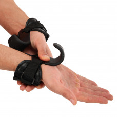 Крюки для подтягивания и тяги на запястья (2шт) MINI LIFTING HOOK LiveUp LP8721 (PP, SBR, сталь, черный)