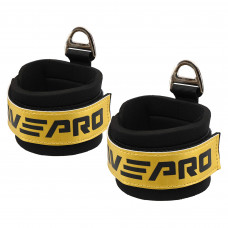 Лямки для ніг ANKLE STRAP LiveUp LP8777 2шт чорний-золотий