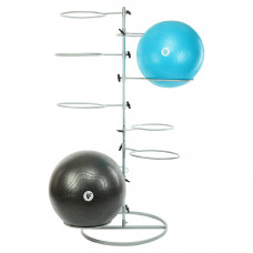 Стійка вертикальна для фітболів на 9 м'ячів LiveUp LP8858 розмір-119,8х119,8х149,4см чорний