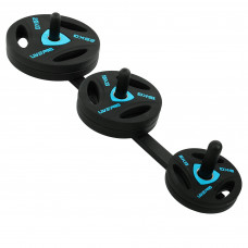 Кронштейн настенный для блинов дисков вертикальный LiveUp LP8893 (металл, р-р 120x24,7x6,4см, черный)