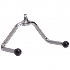 Рукоятка для нижньої тяги L-подібна ручка для блочного тренажера Record NT0422 хром