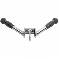 Рукоятка для тяги на трицепс V-подібна ручка для блочного тренажера Zelart NT0443 хром