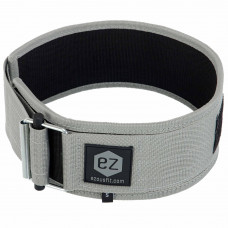 Пояс атлетичний посилений регульований QUICK LOCKING WEIGHTLITING BELT EZOUS O-02 спинка-10см розмір S-L сірий
