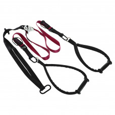 Петли тренировочные EZOUS SUSPENSION STRAP (rip 60) F45 model P-07 (нейлон, размер, вес 1500гр, черный-фиолетовый)