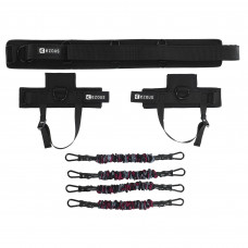 Тренировочная система для прыжков EZOUS JUMP TRAINER Q-07 (PL, латекс, нейлон, размер, вес 1000гр, черный)