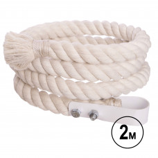 Канат для лазіння з бавовни з кріпленням SP-Planeta R-3898-2 2м білий